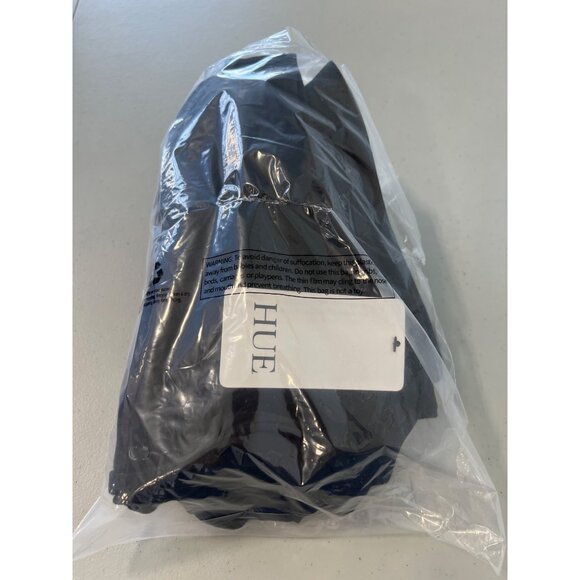 HUE Game Changing Straight Leg Denim Pant Size Small High Rise Black Stretch NEW - Picture 2 of 6